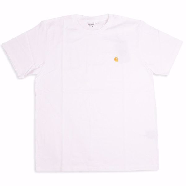 S/S Chase T-Shirt - Carhartt - White/Gold
