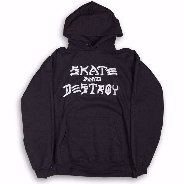 Skate And Destroy Hood - Thrasher - Black