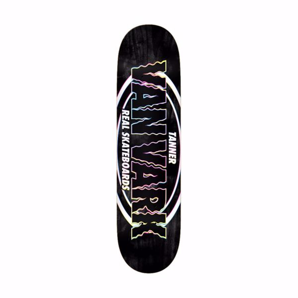 Tanner Van Vark Oval Logo - Real Skateboards - Blk