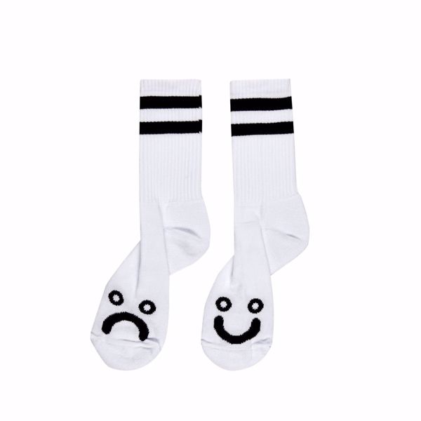 Happy Sad Socks - Polar - White