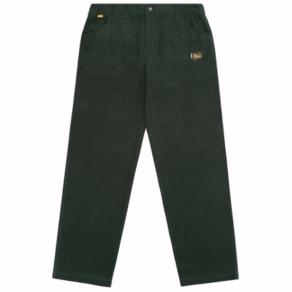 Dino Baggy Corduroy Pant - Dime - Deep Forest