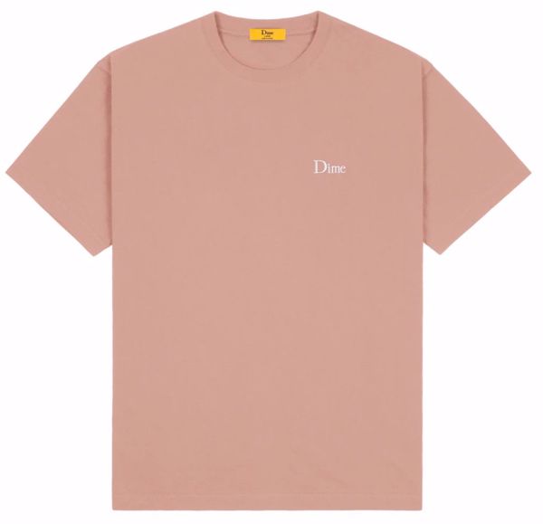 Classic Small Logo T-Shirt - Dime - Old Pink