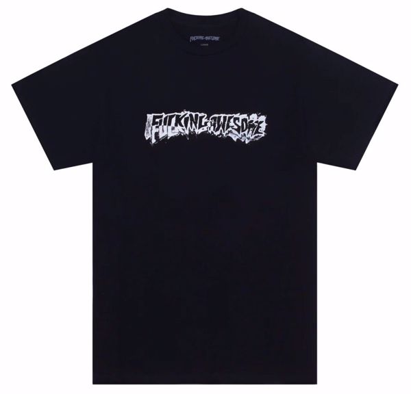Dill Cut Up Logo Tee - Fucking Awesome - Black