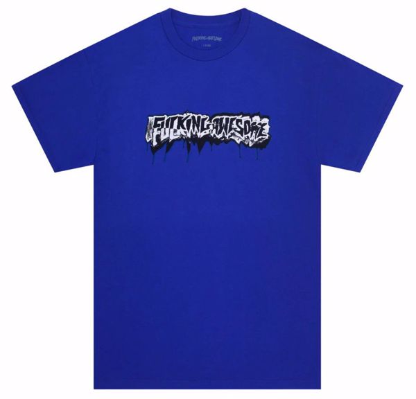 Dill Cut Up Logo Tee - Fucking Awesome - Cobalt