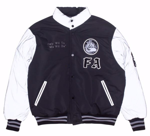 Refflective Varsity Puffer - Fucking Awesome - Blk