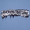 Dill Cut Up Logo Hoodie - Fucking Awesome - Blue