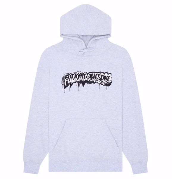 Dill Cut Up Logo Hoodie - Fucking Awesome - H.Grey