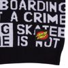 Not a Crime Knit Crew - Santa Cruz -  Black/White