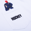 Droid Pocket Tee - Hockey - White