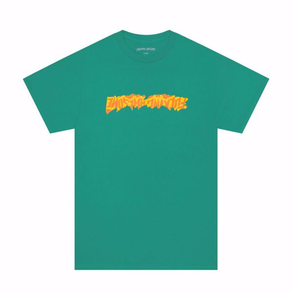 Cut Out Logo Tee - Fucking Awesome - Grass