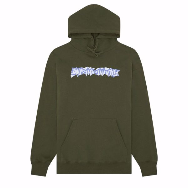 Cut Out Logo Hoodie - Fucking Awesome - Army