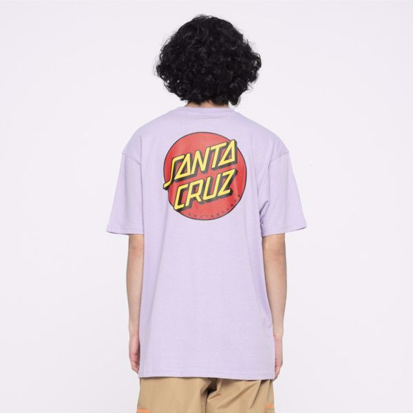 Classic Dot Chest T-Shirt - Santa Cruz - Lavender