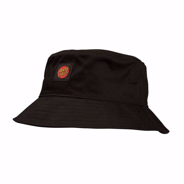 Classic Label Bucket Hat - Santa Cruz - Black/Wht