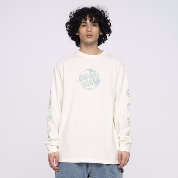 Planet Dot Front L/S T-Shirt - Santa Cruz - Ub/Cot