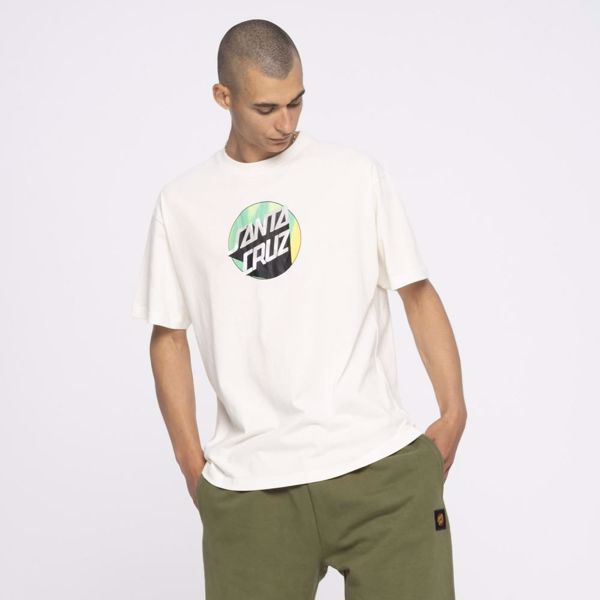 Airy Delta Dot T-Shirt - Santa Cruz - Unble/Cotton