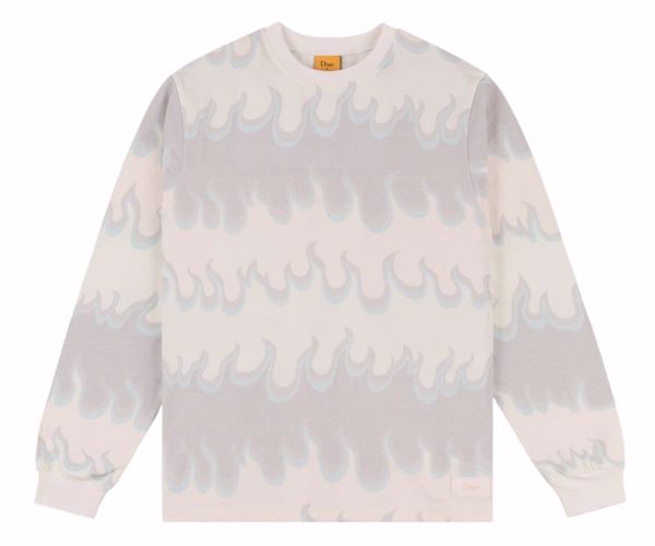 Space Flame LS Shirt - Dime - White