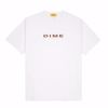 Block Font T-Shirt - Dime - White