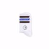 Fat Stripe Socks - Polar - White/Brown/Blue