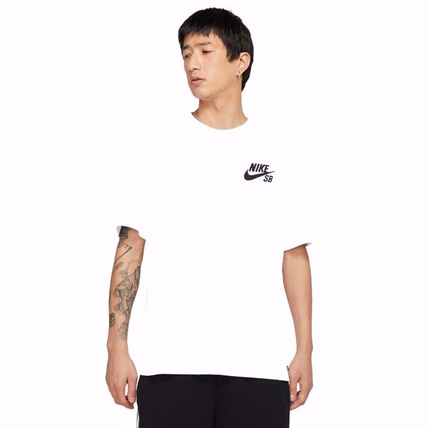 SB Logo T-Shirt - Nike SB - White/Black