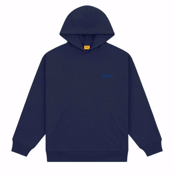 Classic Small Logo Hoodie - Dime - Navy