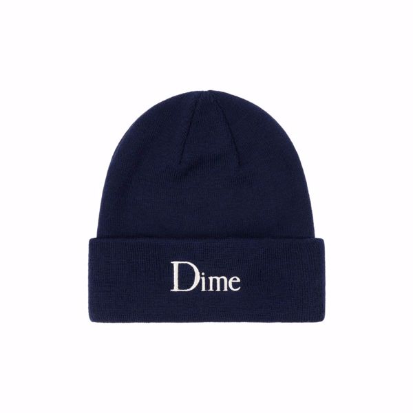 Classic Wool Fold Beanie - Dime - Indigo