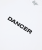 Oblique Logo Tee - Dancer - White/Black