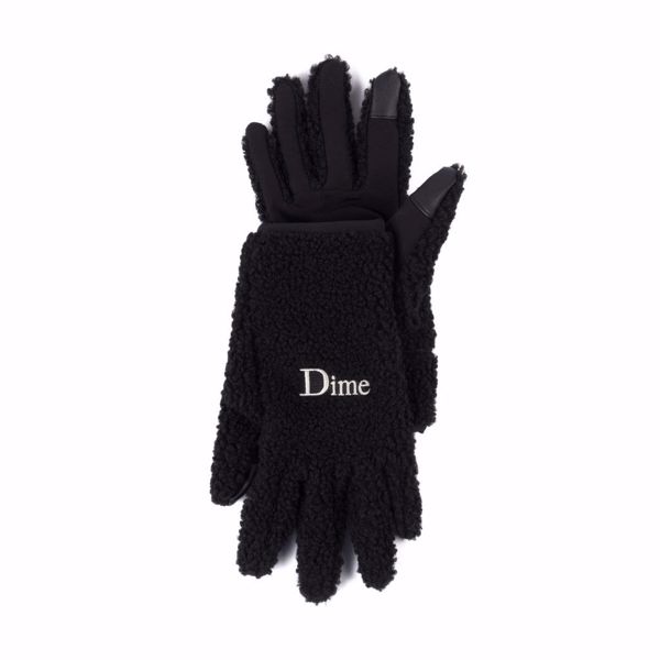 Classic Polar Fleece Gloves - Dime - Black