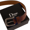 Desert Leather Belt - Dime - Brown