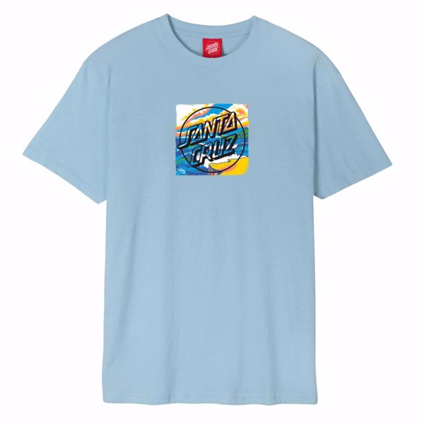 Water View Front T-Shirt - Santa Cruz - Sky Blue