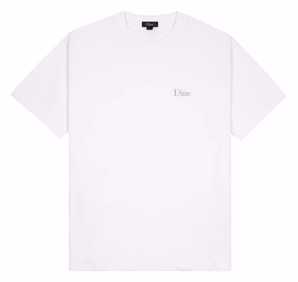 Classic Small Logo T-Shirt - Dime - White