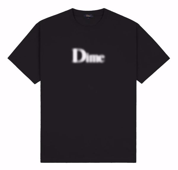 Classic Blurry T-Shirt - Dime - Black