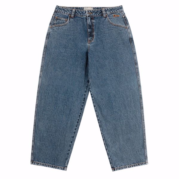 Classic Baggy Denim Pants - Dime - Stone Washed