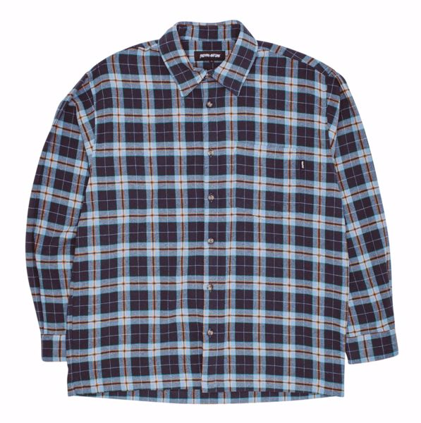 Lightweight Flannel - Fucking Awesome - Blue Plaid