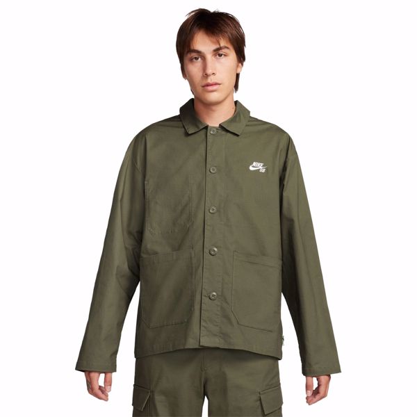 Olympic Chore Jacket - Nike SB - Olive/White