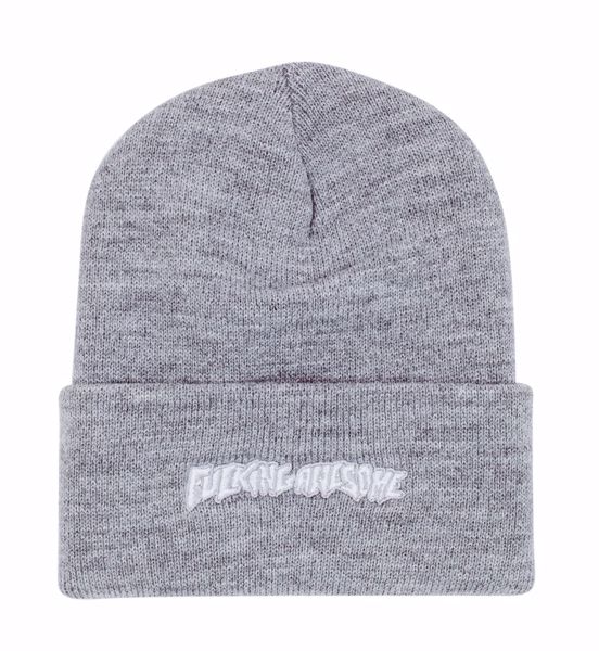 Little Stamp Embroi. Beanie - Fucking Awesome - HG