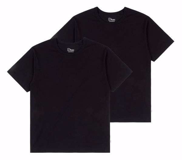 Dime 2 Pack T-Shirts - Black