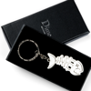 Bones Keychain - Dime - Silver